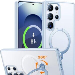 TORRAS 360° Spin Magnetic Stand for Samsung Galaxy S25 Ultra Case